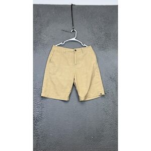 Quiksilver Amphibians Shorts Mens 32 Khaki Hybrid Chino‎ Casual Boardwalk Beach